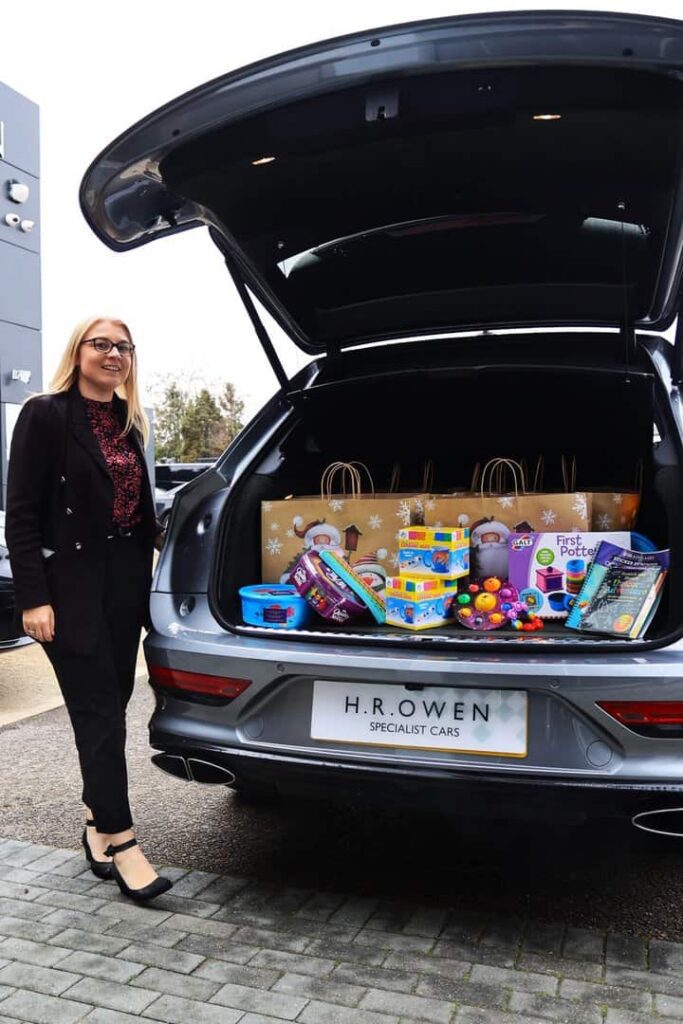 H.R. Owen Specialist Cars brings festive spirit to Maggie’s Cancer Care, Cheltenham