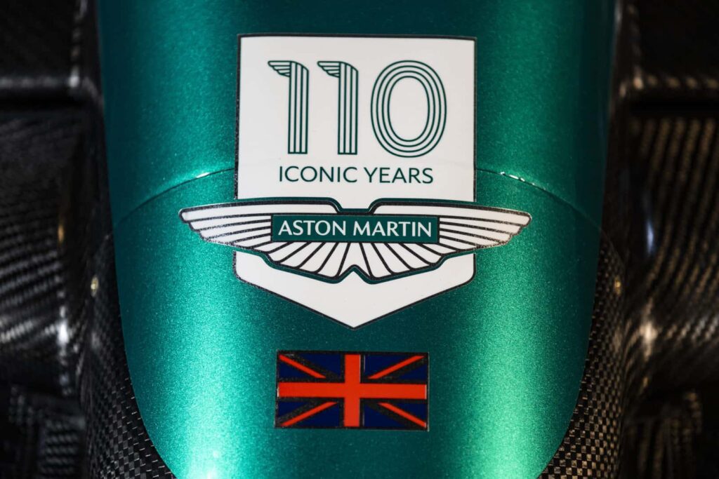 Aston Martin celebrates 110th anniversary with reveal of special logo on AMR23 Formula 1® car