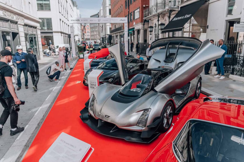 Czinger 21C makes UK debut at Concours on Savile Row