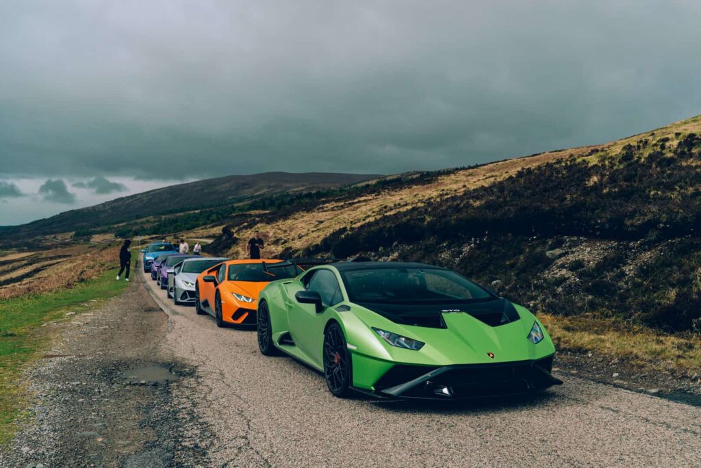 Lamborghinis take the high road on epic Scottish Tour