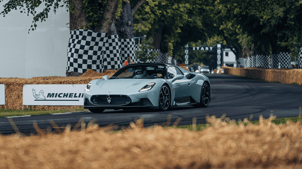 Maserati Grecale and MC20 Cielo Storm the Goodwood Hillclimb